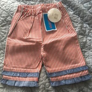 Baby red and blue stripped pants